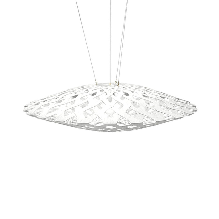 Flax Pendant Light in White/White (Large).