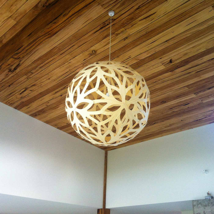 Floral XL Pendant Light in living room.
