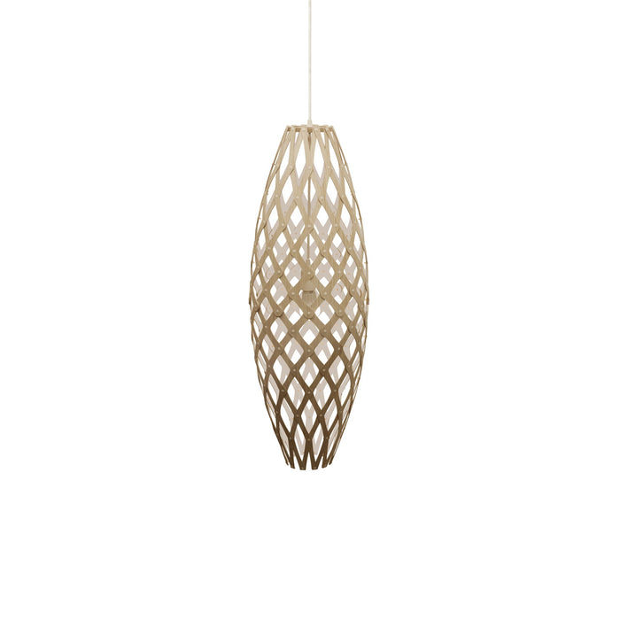 Hinaki Pendant Light in Bamboo/White (Medium).