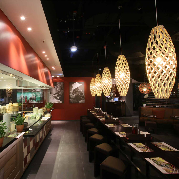 Hinaki Pendant Light in restaurant.