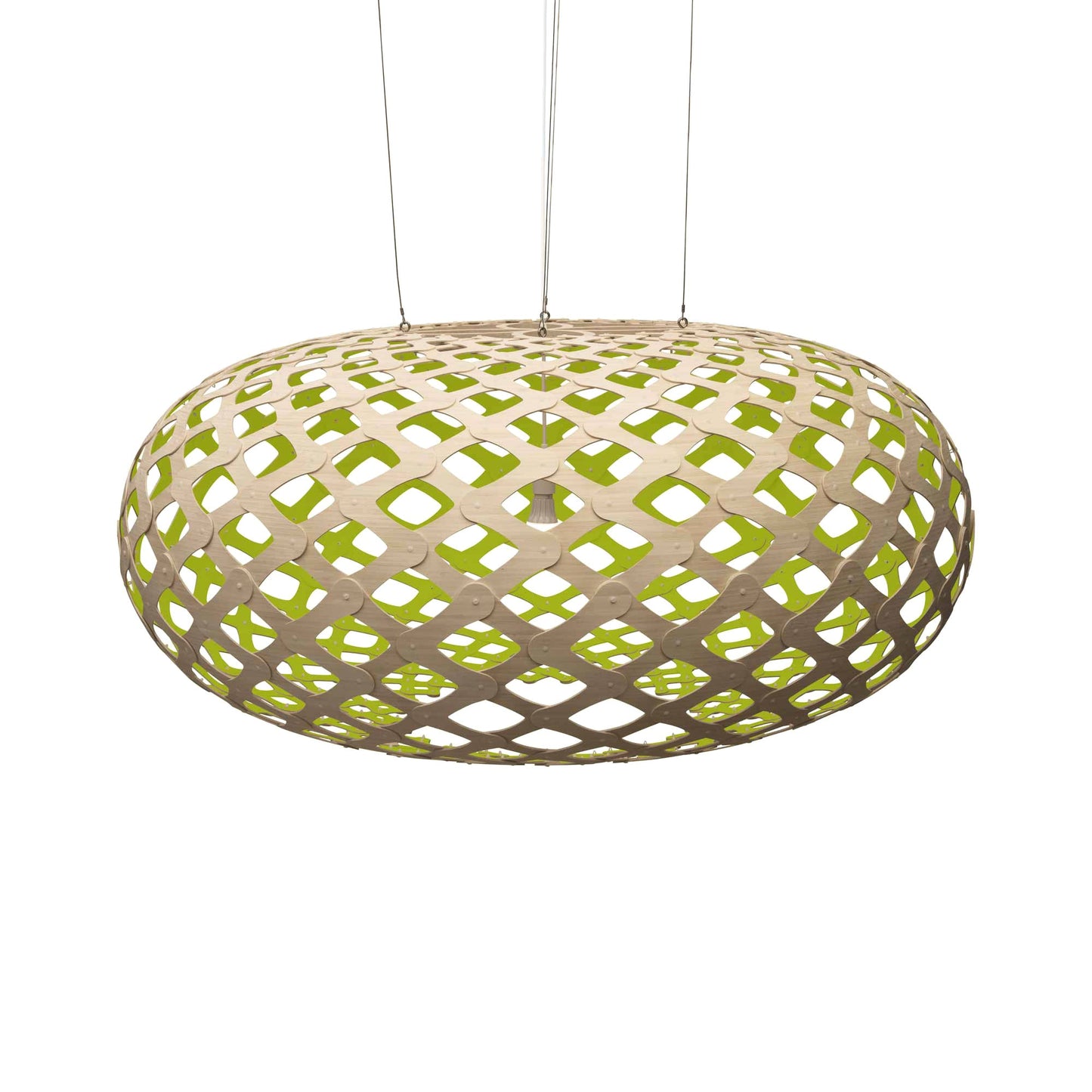 Kina XL Pendant Light in Bamboo/Lime.