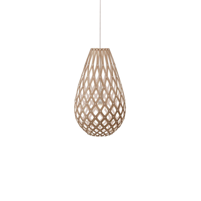 Koura Pendant Light in Bamboo/White (Small).