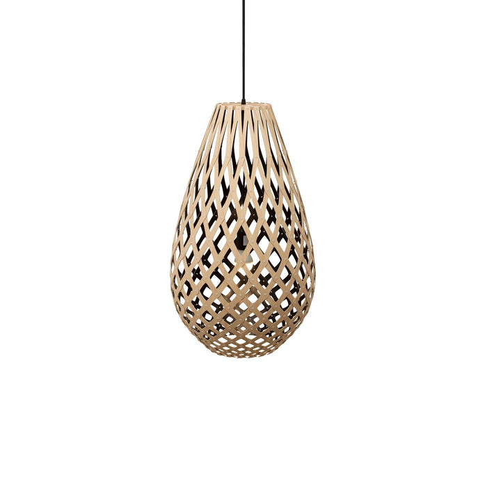 Koura Pendant Light in Bamboo/Black (Medium).