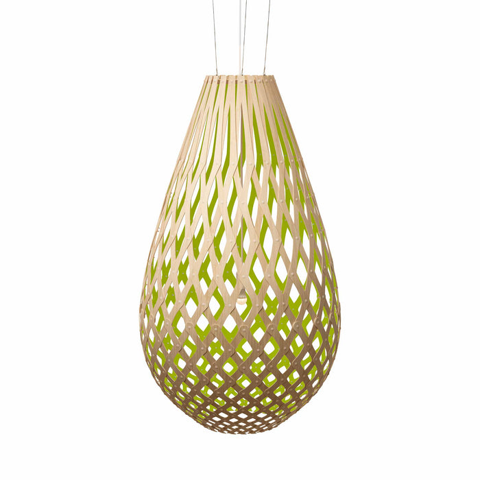 Koura Pendant Light in Bamboo/Lime (X-Large).