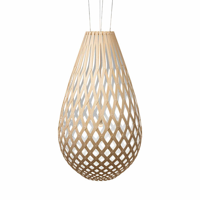 Koura Pendant Light in Bamboo/White (X-Large).