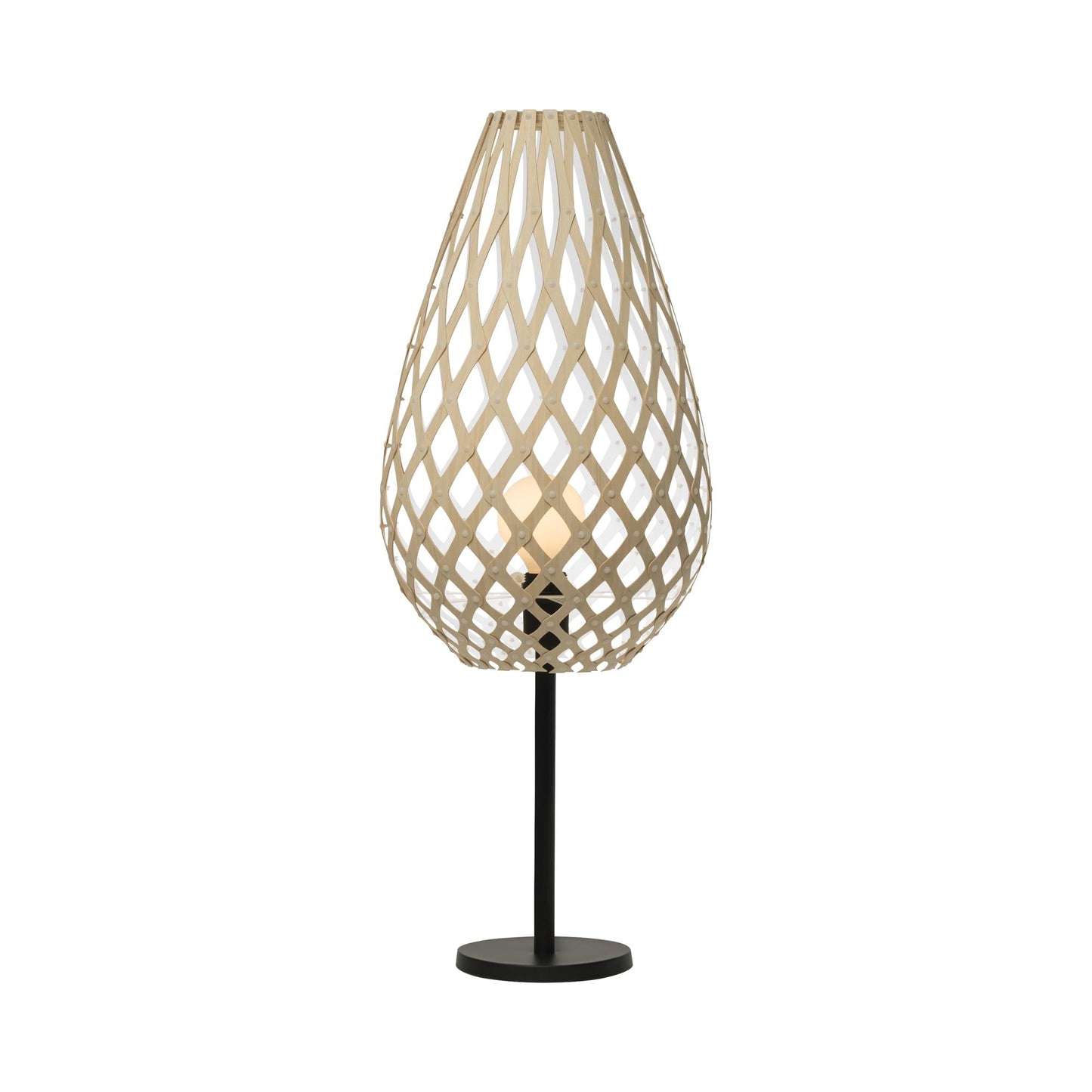 Koura Table Lamp in Bamboo/White.