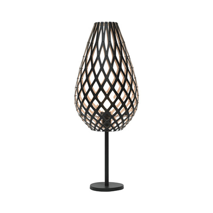 Koura Table Lamp in Black/Bamboo.