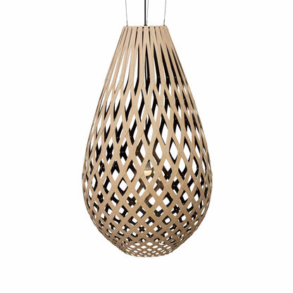 Koura XL Pendant Light in Bamboo/Black (Small).