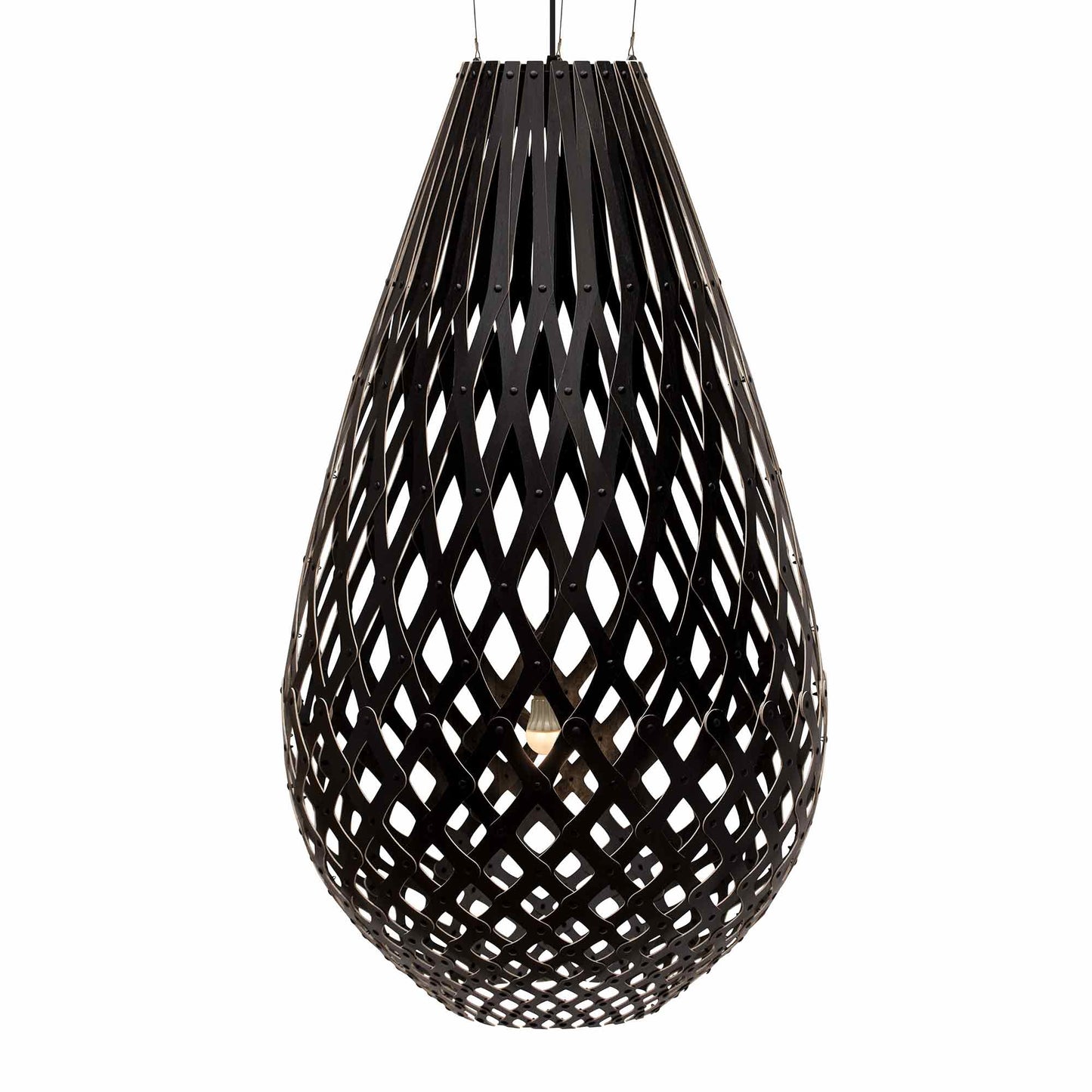 Koura XL Pendant Light in Black/Black (Medium).