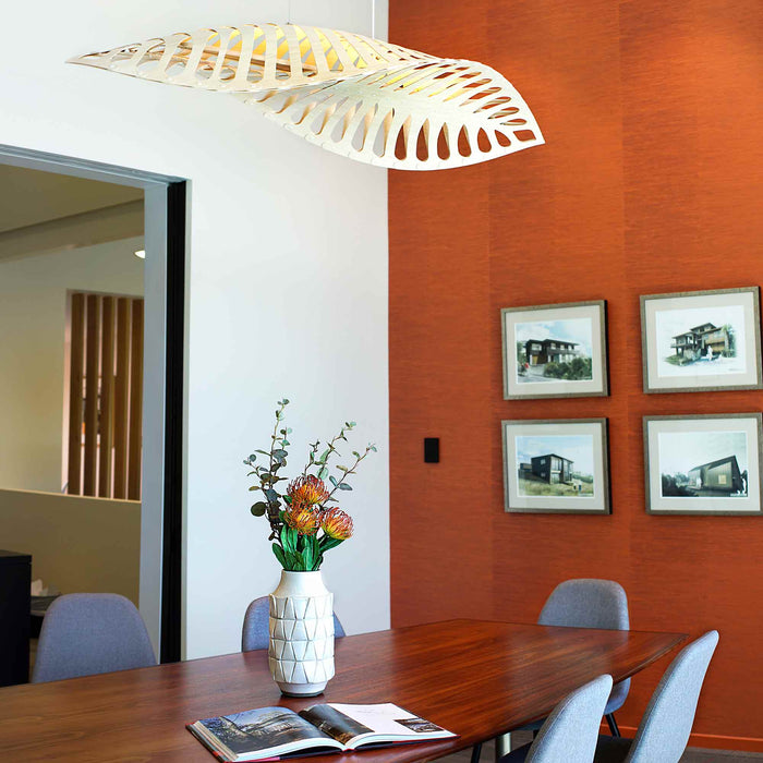 Navicula LED Pendant Light in living room.