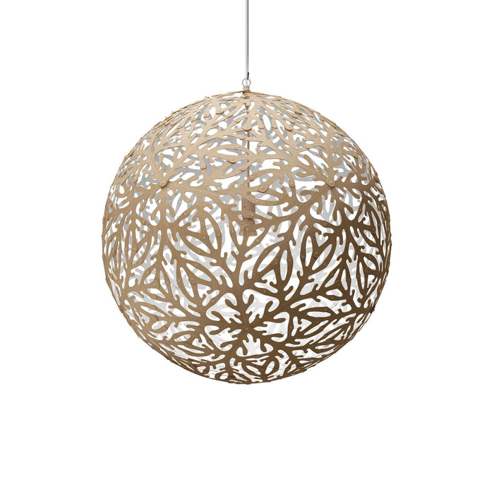 Sola Pendant Light in Bamboo/White (Medium).
