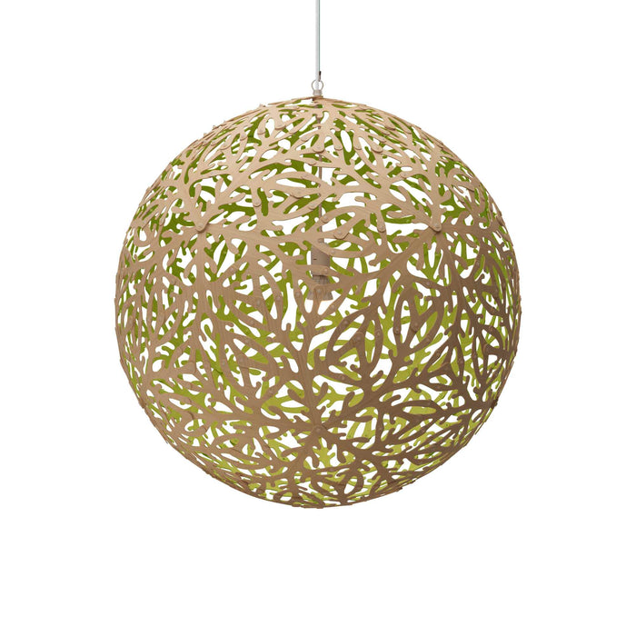 Sola Pendant Light in Bamboo/Lime (Large).