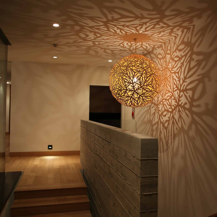 Sola Pendant Light in stairs.