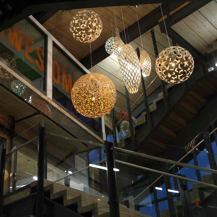 Sola Pendant Light in stairs.