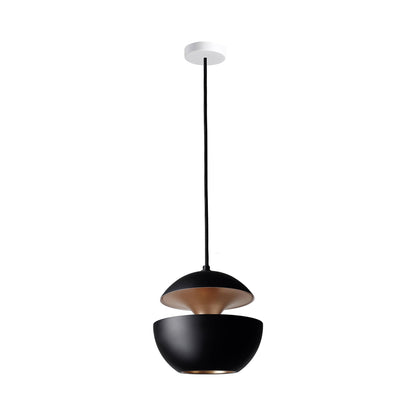 Here Comes the Sun LED Pendant Light in Black/Copper (Small).