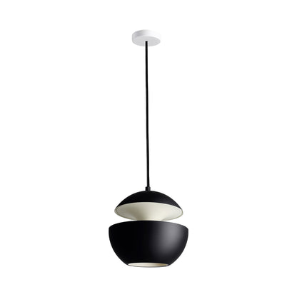 Here Comes the Sun LED Pendant Light in Black/White (Small).