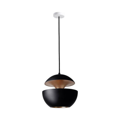 Here Comes the Sun LED Pendant Light in Black/Copper (Medium).