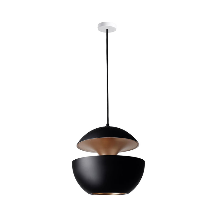 Here Comes the Sun LED Pendant Light in Black/Copper (Large).