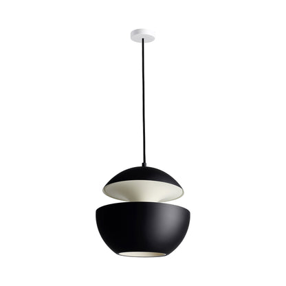 Here Comes the Sun LED Pendant Light in Black/White (Large).