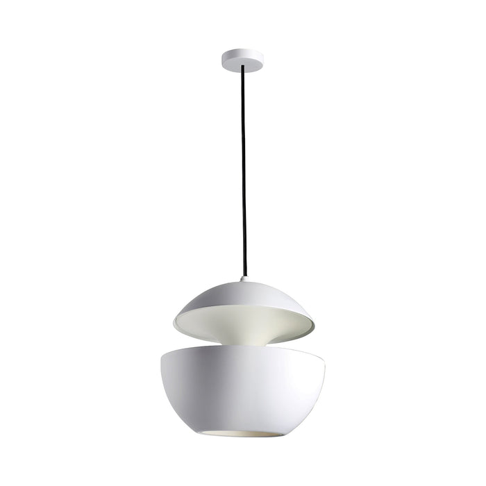 Here Comes the Sun LED Pendant Light in White/White (Large).