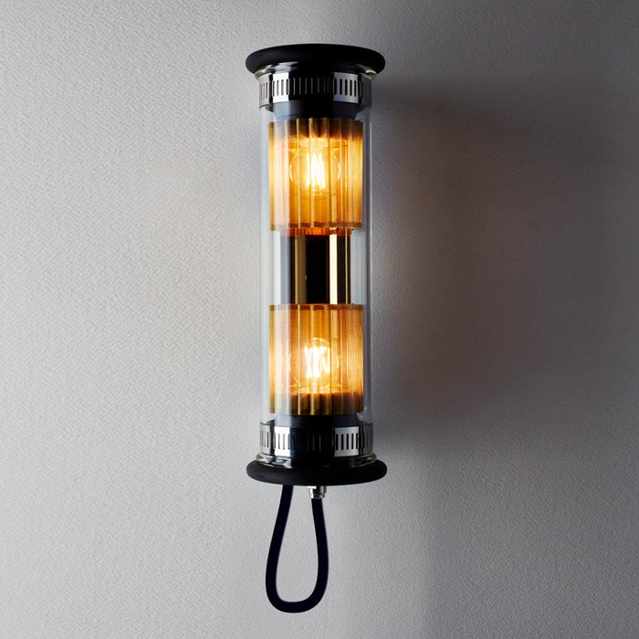 In The Tube Vertical Pendant Light in Small/Gold.