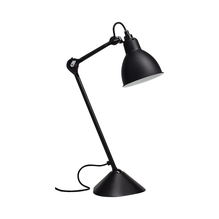 Lampe Gras N°205 LED Desk Lamp in Black (Round Shade).