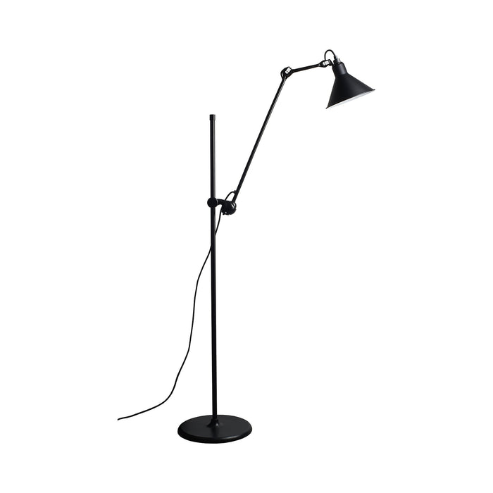 Lampe Gras N°215 LED Floor Lamp in Black (Conic Shade).