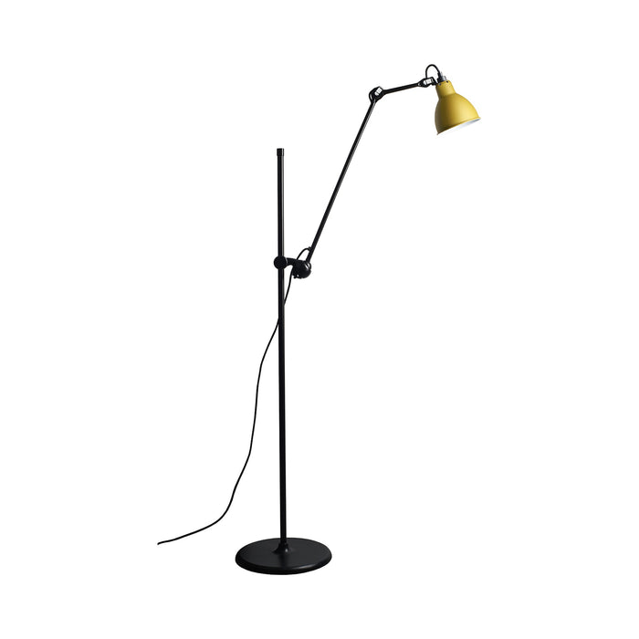 Lampe Gras N°215 LED Floor Lamp in Yellow (Round Shade).