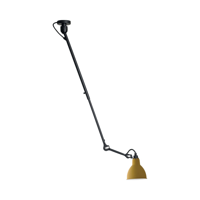 Lampe Gras N°302 LED Pendant Light in Yellow (Round Shade).