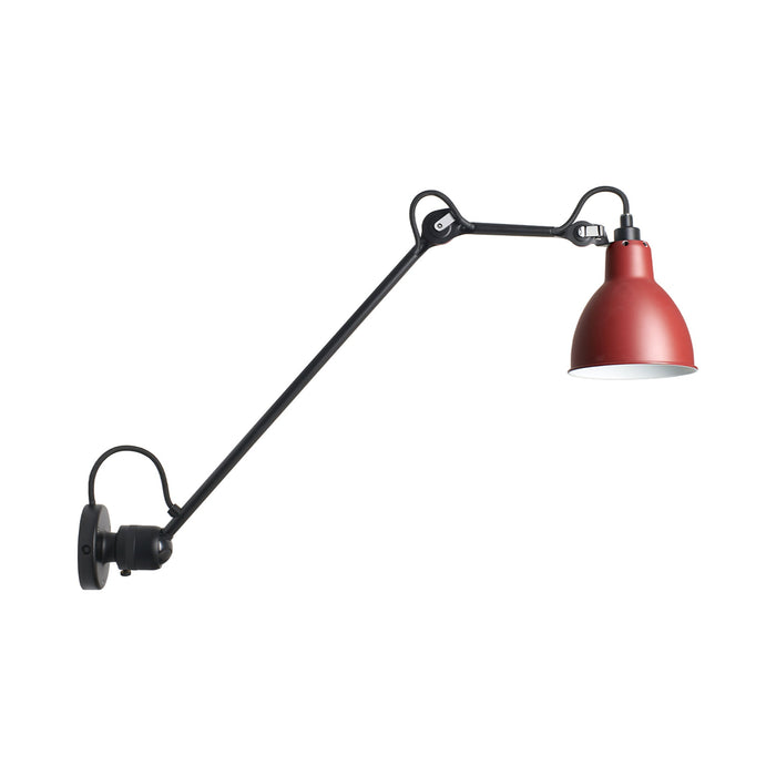 Lampe Gras N°304L40 LED Ceiling / Wall Light in Red (Round Shade).