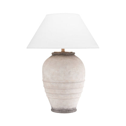 Deactur Table Lamp in Beige.