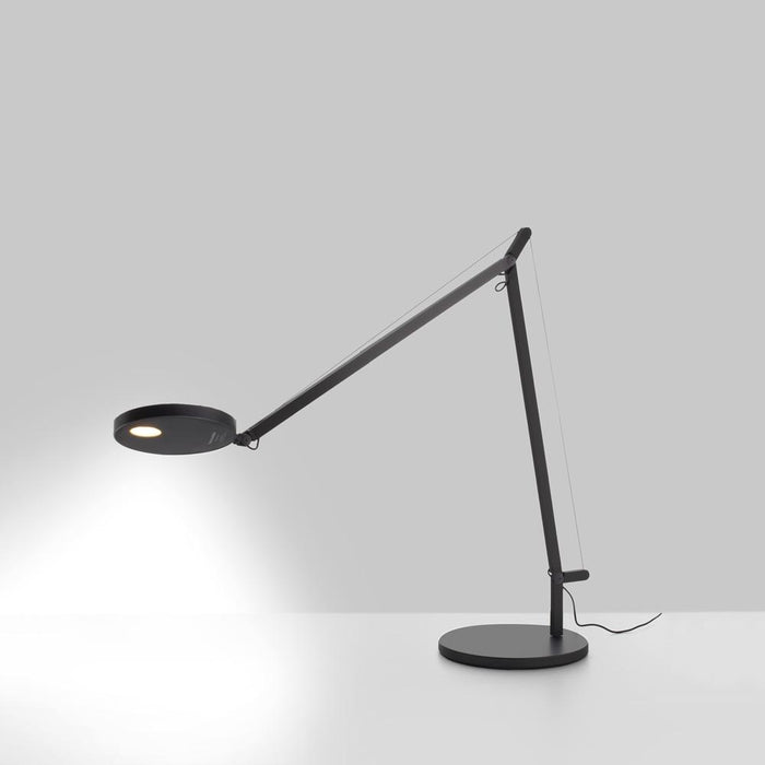 Demetra Classic LED Table Lamp in Matte Black/Table Base (2700K).