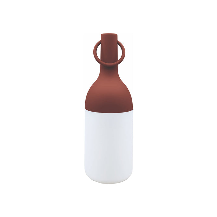 ELO Nomad Portable Outdoor LED Table Lamp in Terracotta (Small).