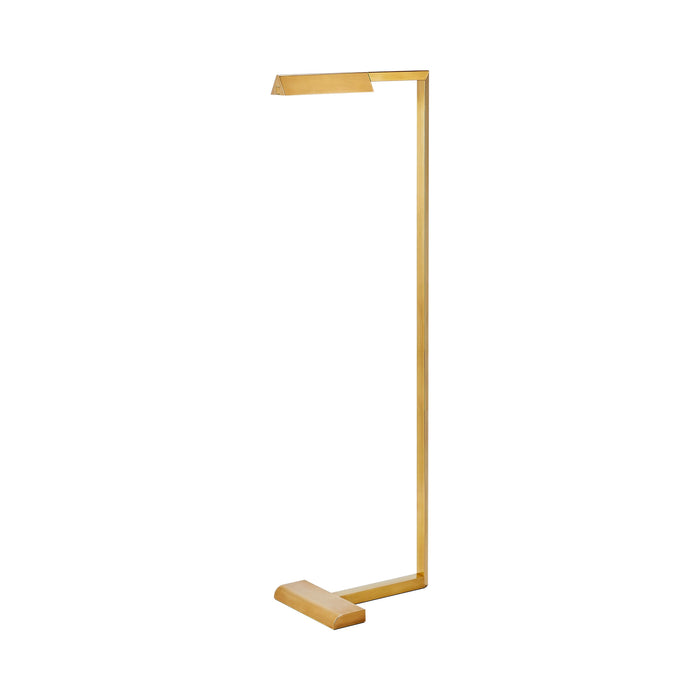 Dessau LED Floor Lamp in Natural Brass (Small).