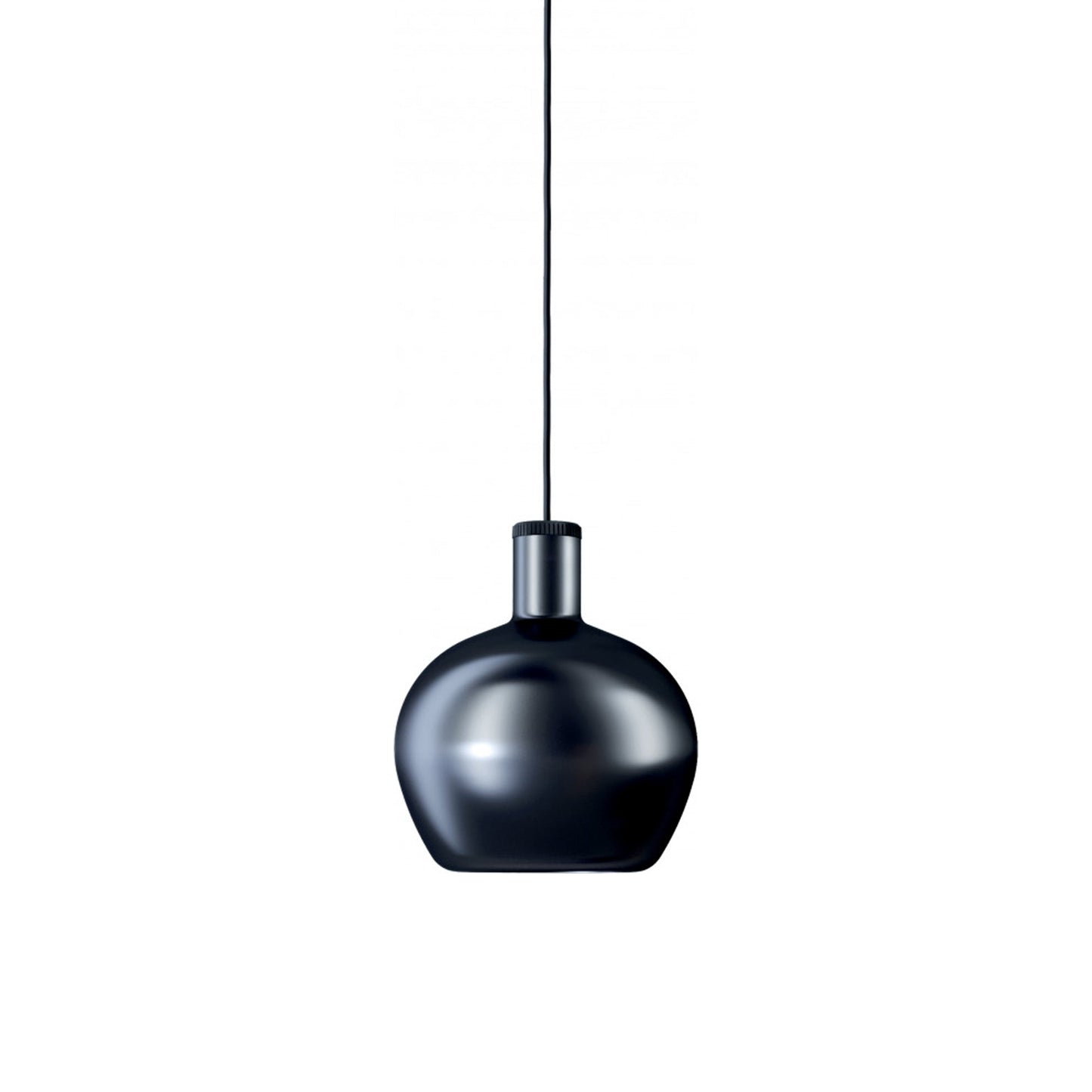 Flask C Pendant Light in Metallic Black.