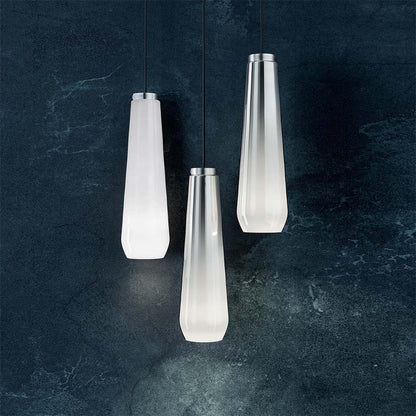 Glass Drop Pendant Light in Detail.