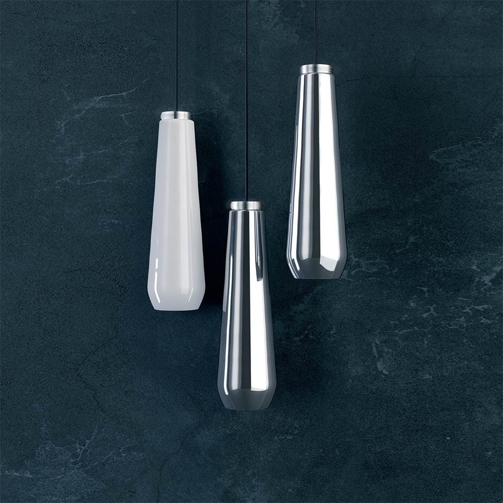 Glass Drop Pendant Light in Detail.