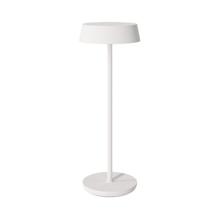 Rod Table Lamp in Ivory.