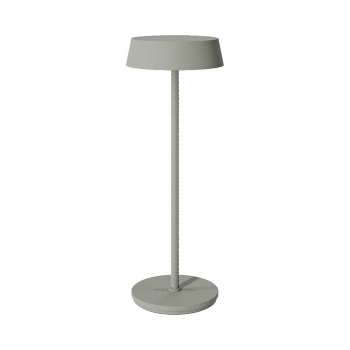 Rod Table Lamp in Moss Grey.