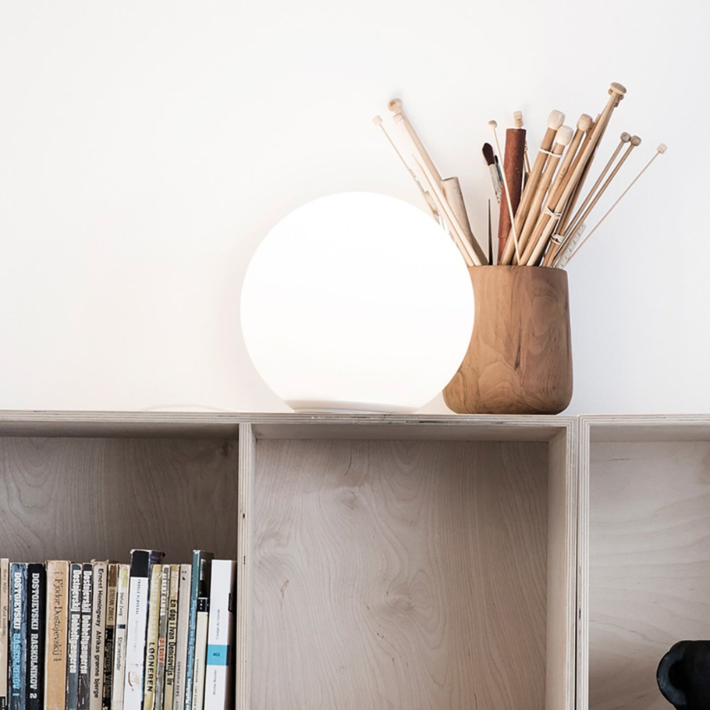 Dioscuri Table Lamp in living room.