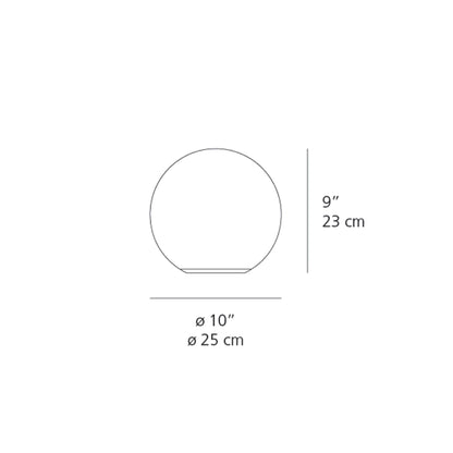 Dioscuri Table Lamp - line drawing.