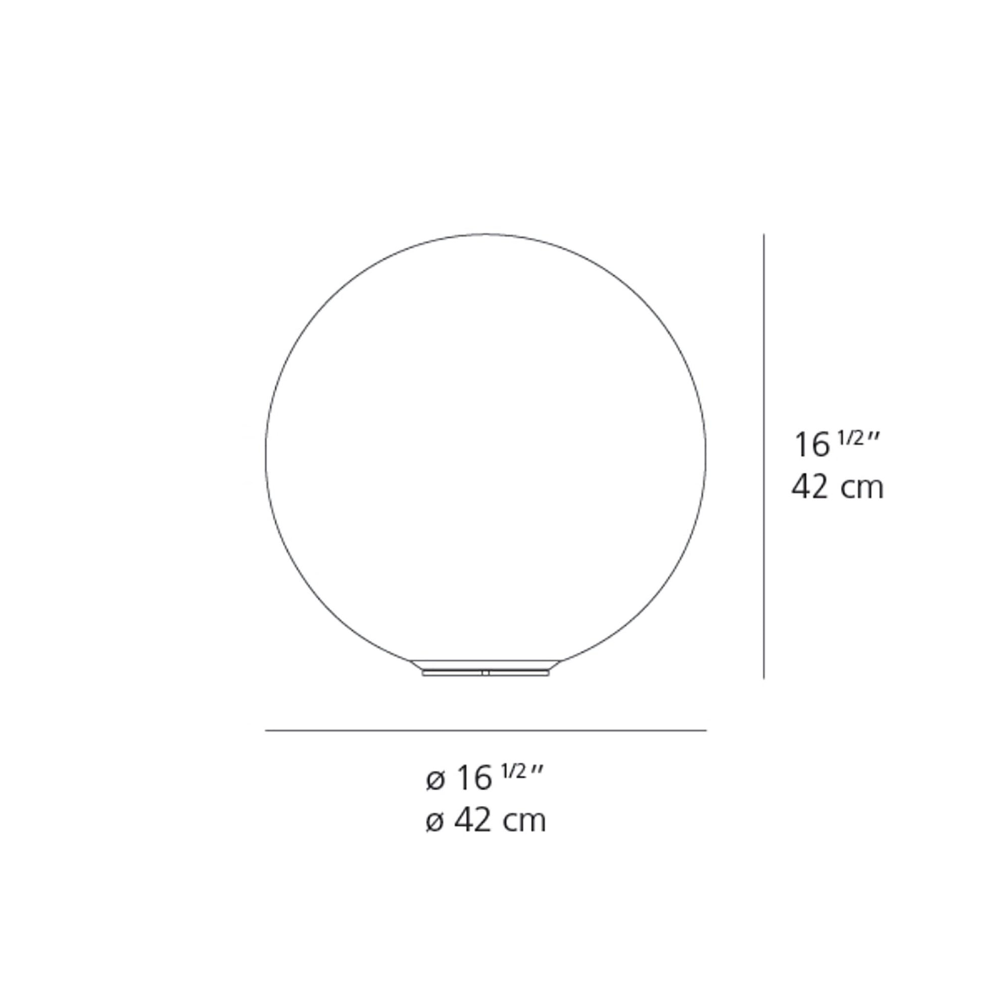 Dioscuri Table Lamp - line drawing.