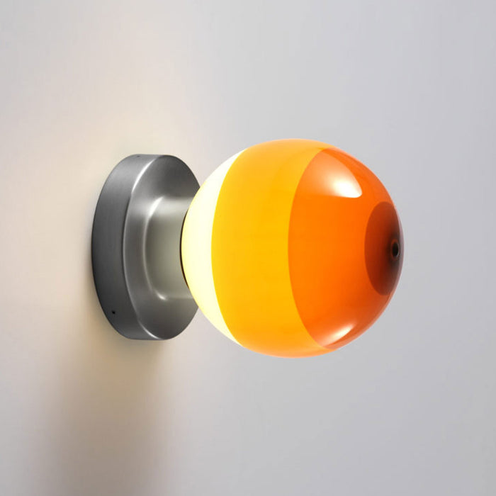 Dipping Light A2 LED Wall Light in Amber/Graphite.