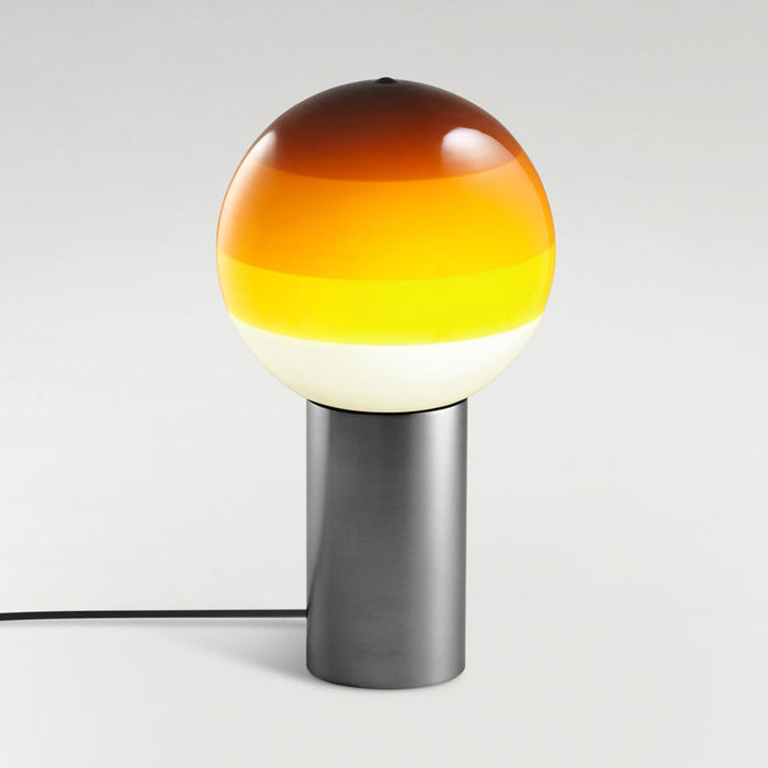 Dipping Light LED Table Lamp in Amber/Graphite (Large).
