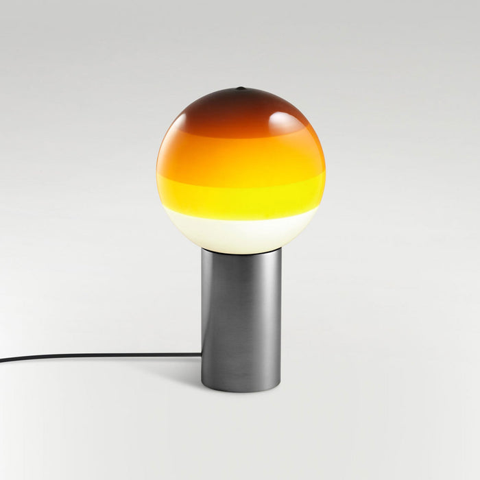 Dipping Light LED Table Lamp in Amber/Graphite (Medium).