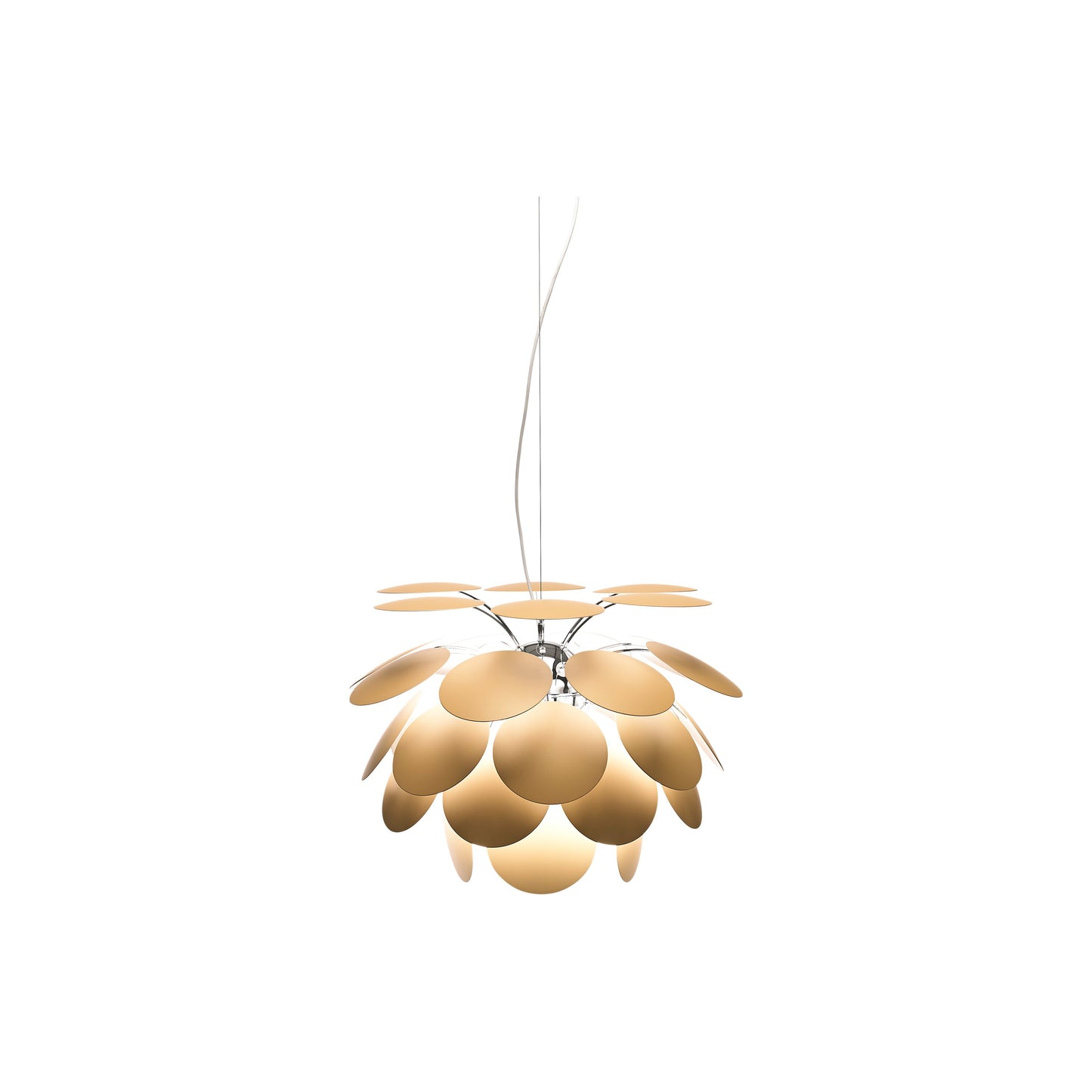 Discoco Pendant Light in Matte Beige/X-Small.