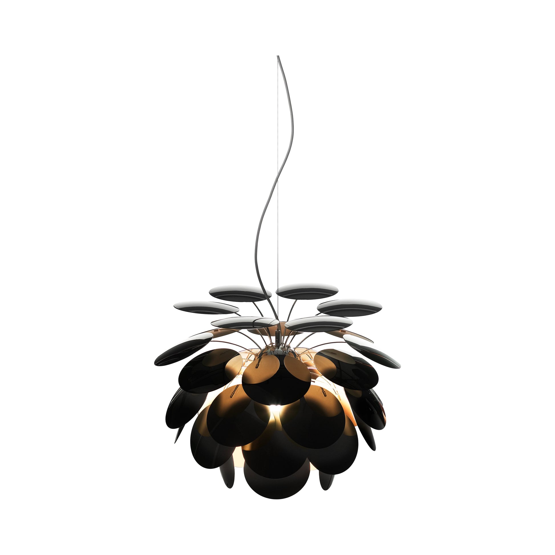 Discoco Pendant Light in Black/Gold/X-Small.