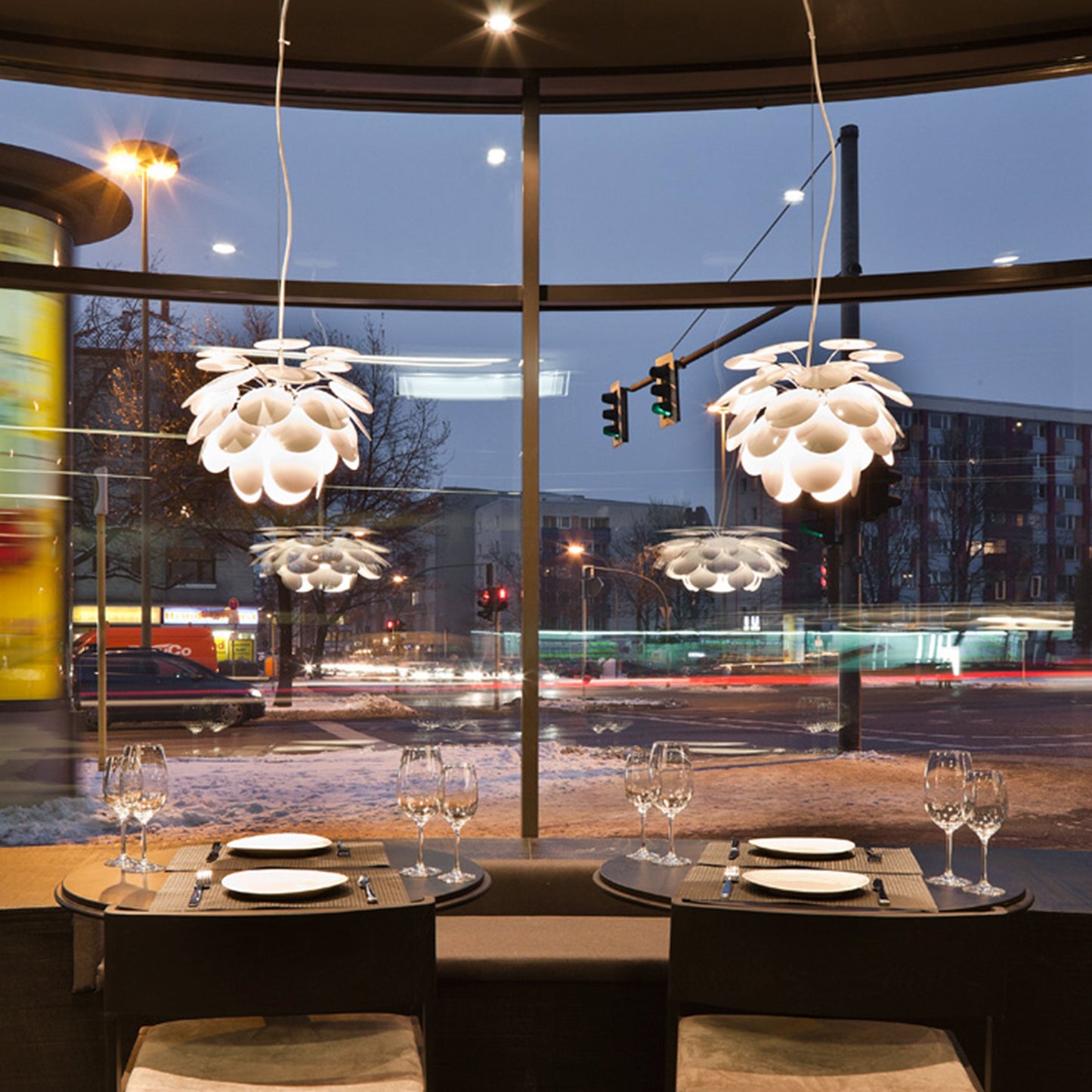 Discoco Pendant Light in living room.