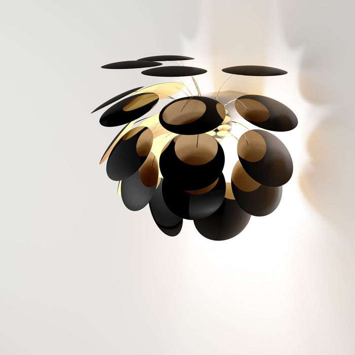Discoco Wall Light in Black/Gold.