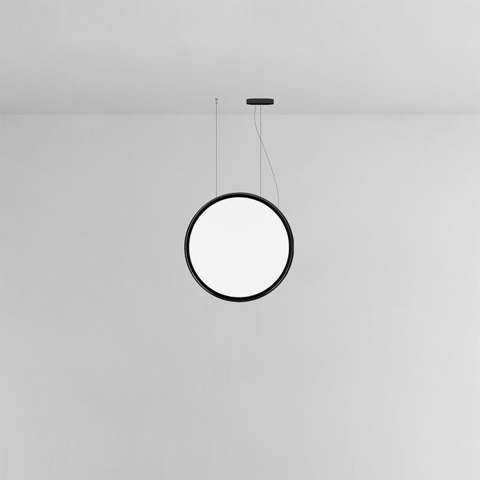 Discovery LED Vertical Suspension Light in Black/Extended (Medium).